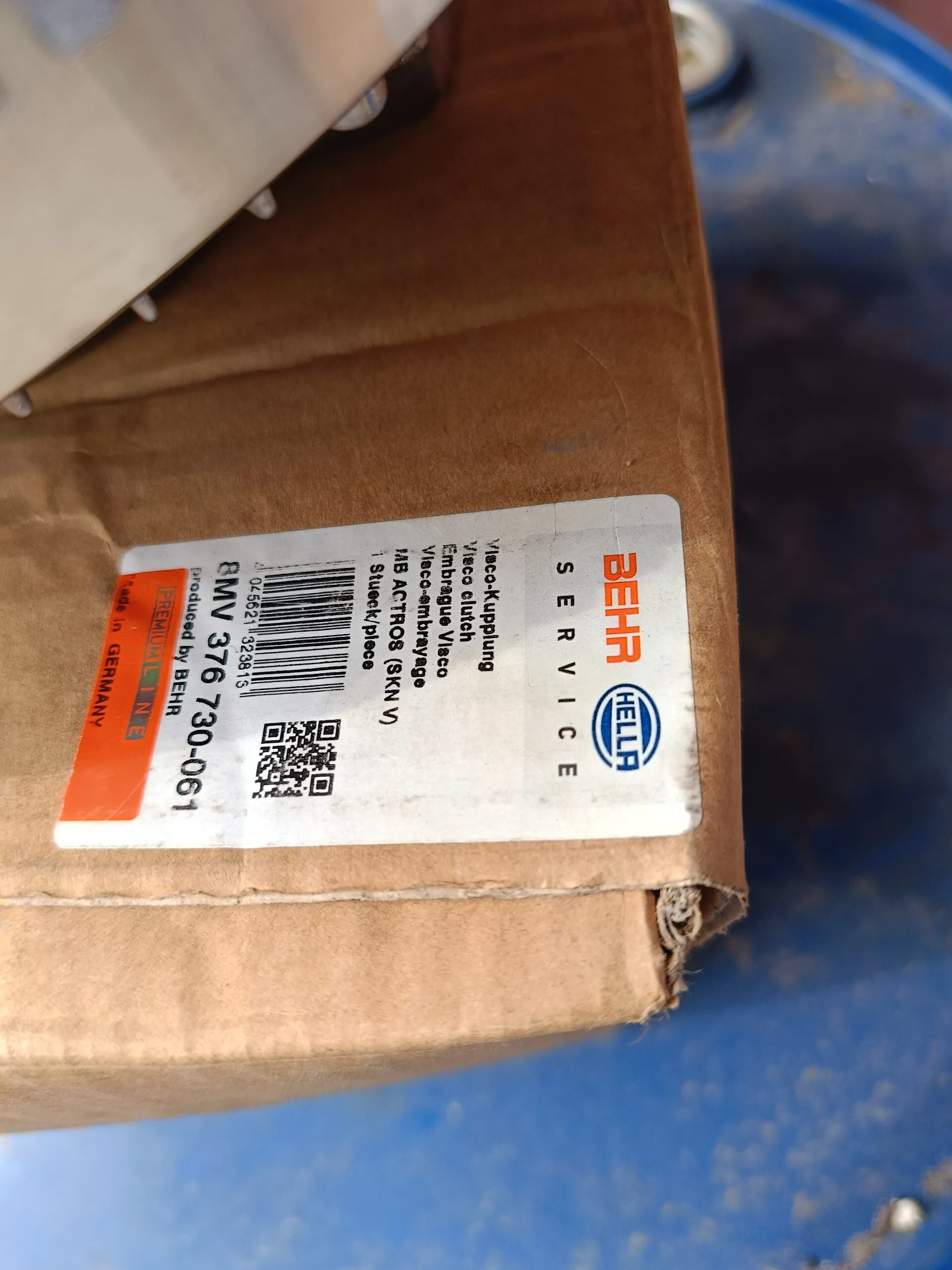 вискомуфта охлаждения Mercedes-Benz Actros