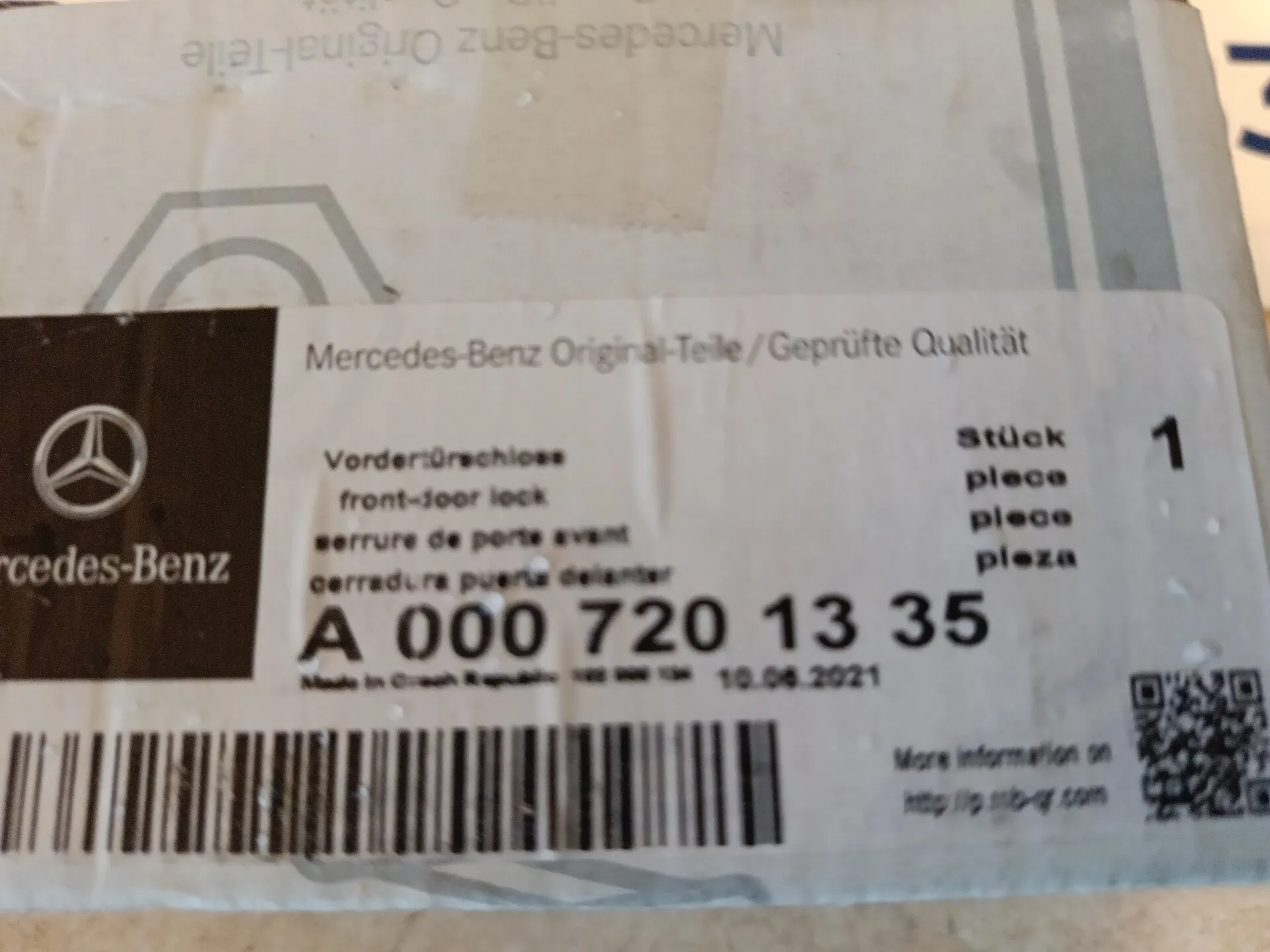 A0007201335 Механизм замка двери