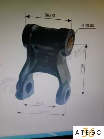 Серьга передней рессоры MAN — подвеска, новые детали